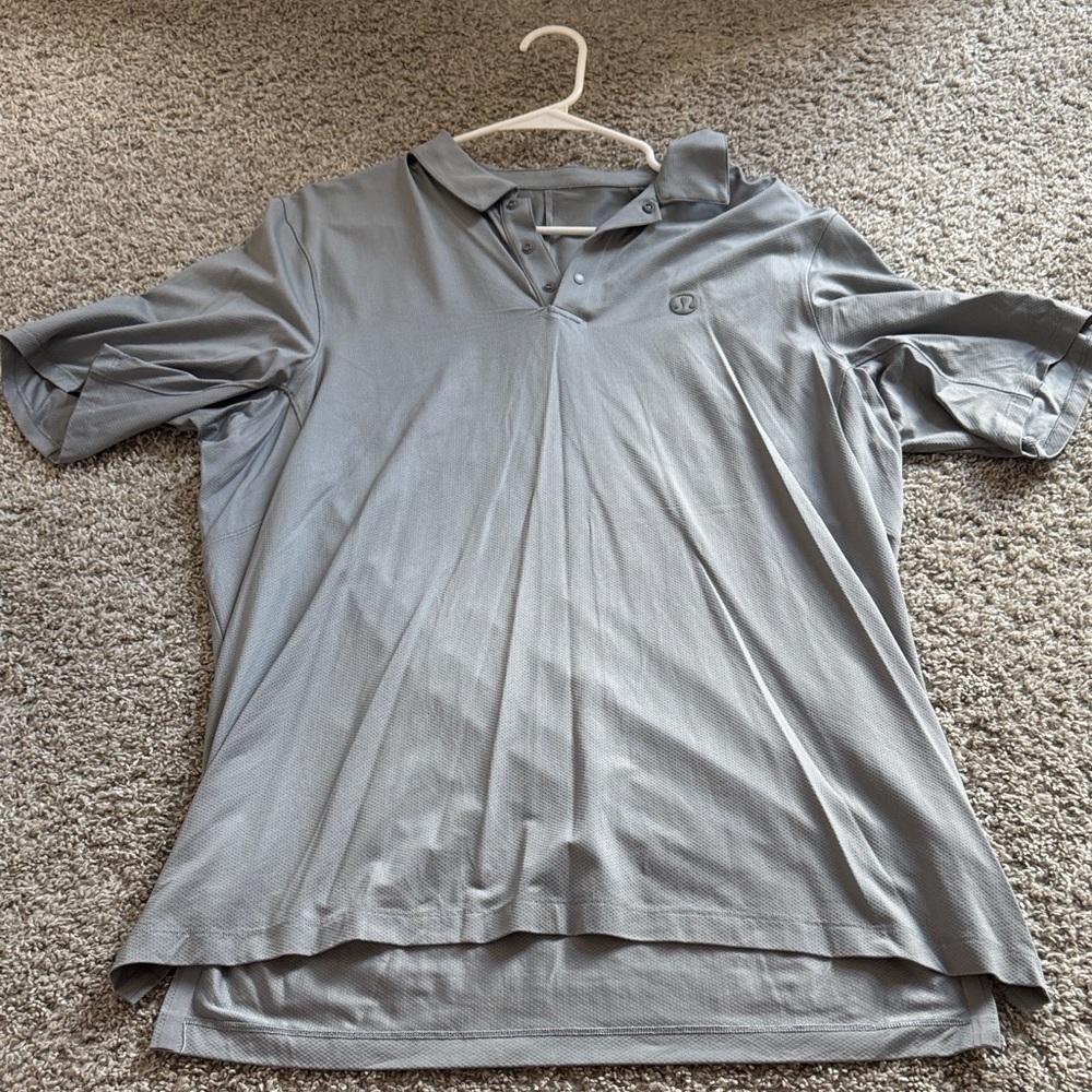 Mens lululemon Gray Polo Shirt